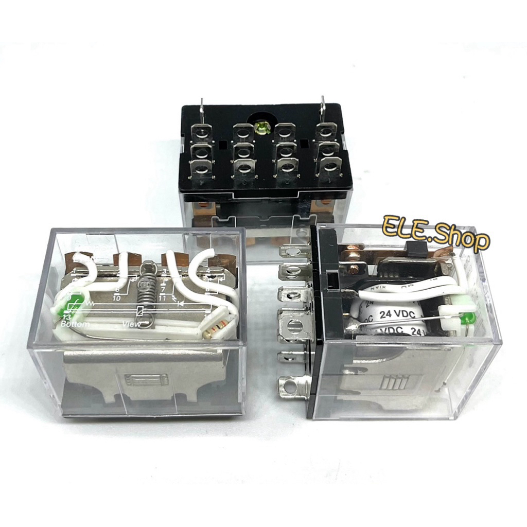 รีเลย์ LY4N  12VDC. 24VDC 24VAC 110VAC 220VAC Relay พร้อมส่ง