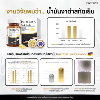 Protriva Black Seeds (10 กระปุก) โปรทริว่า แบล็คซีดส์ น้ำมันงาดำ สกัดเย็น (30 แคปซูล)