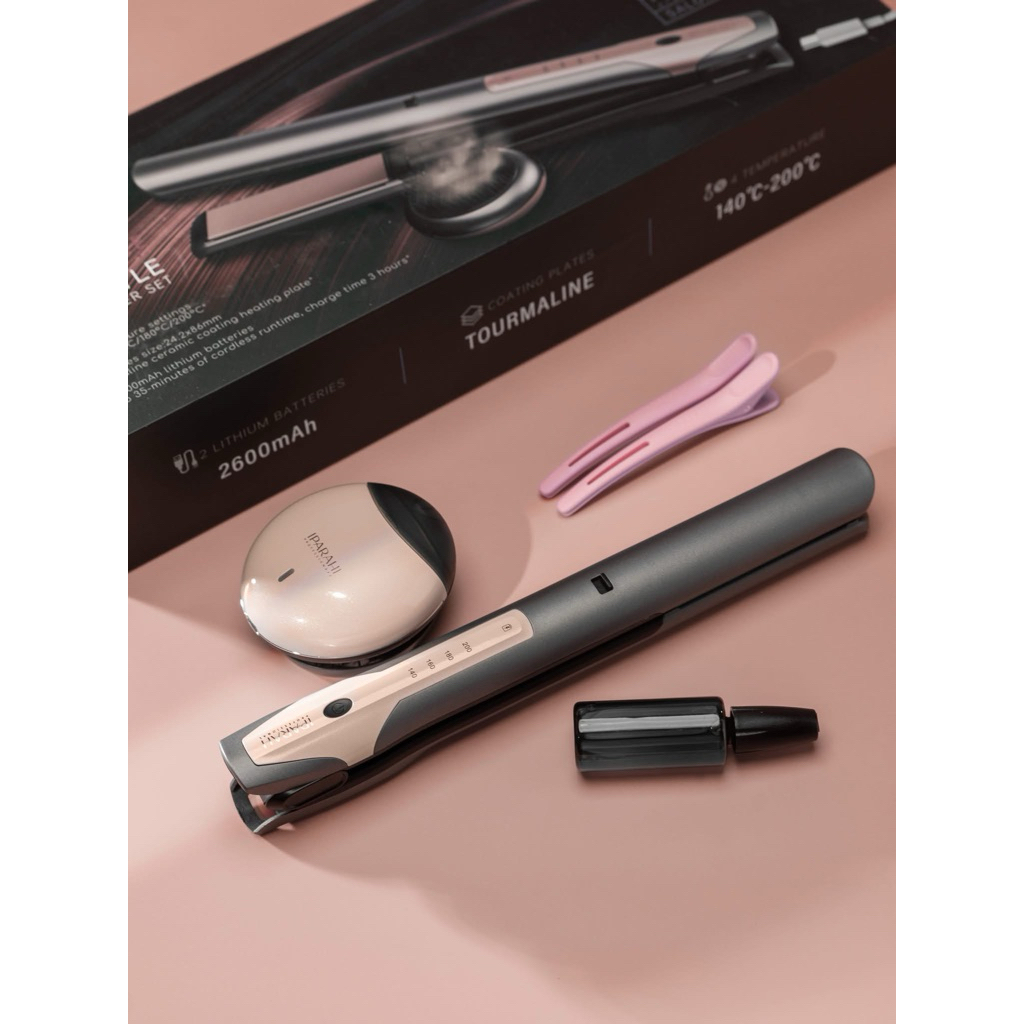 ส่งต่อ💥เครื่องหนีบผม IPARAH P-182 ไร้สาย Iparah RECHARGEABLE แบบพกพา หนีบตรง