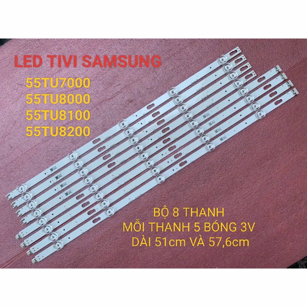 หลอดไฟ LED SAMSUNG 55 นิ้ว รุ่นที่ใช้ได้ UA55TU8000K UA55TU8100K UA55TU7000K UA55TU6900K UA55AU7700K