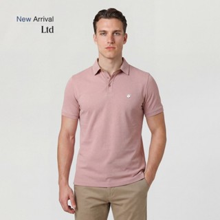 LTD เสื้อโปโลแขนสั้น ผู้ชาย สีชมพู | New Gen Polo Shirt | 00…