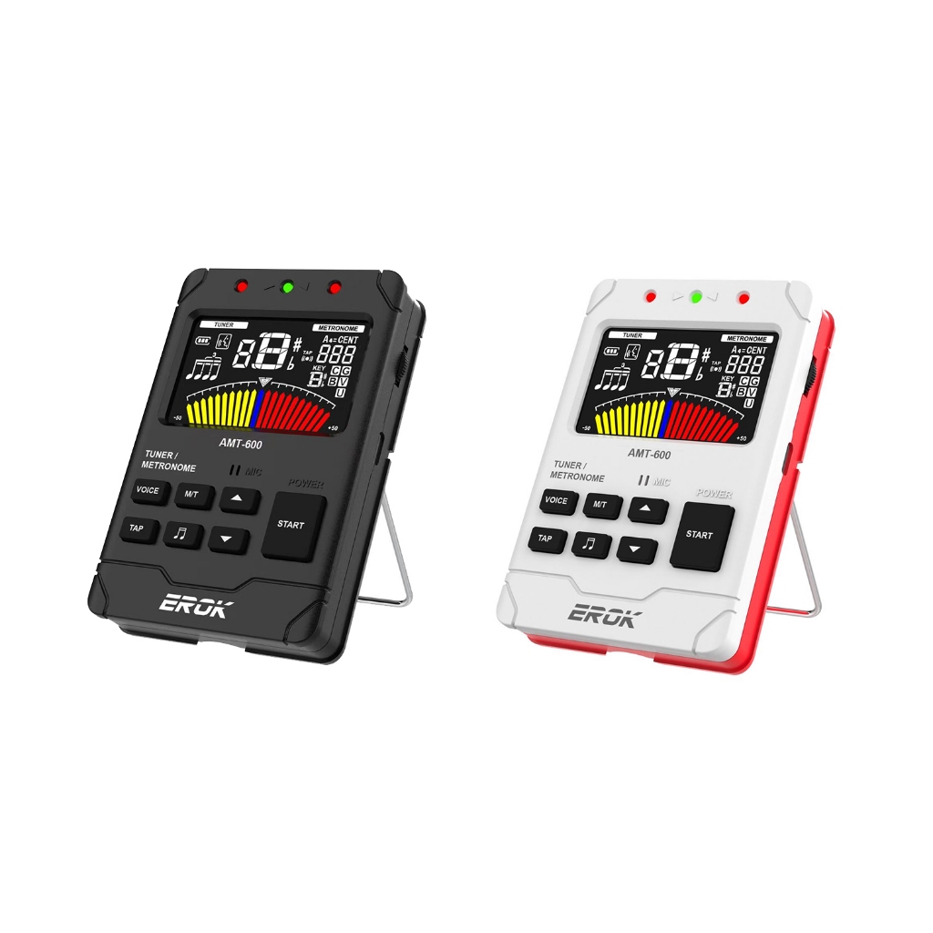 EROK AMT-600 Tuner/Metronome/Tone Generator 3-in-1 แบตเตอรี่ชาร์จในตัว