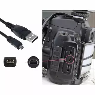 สายเคเบิล ชาร์จ และรับส่งข้อมูล สำหรับ กล้อง Nikon, Panasonic, CasioCable Mini USB 8 pin