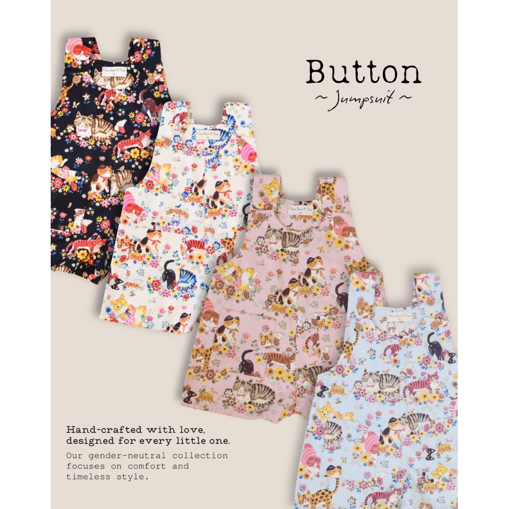 Once Upon A Time Kiddy - จั๊มสูท- Button Jumpsuit