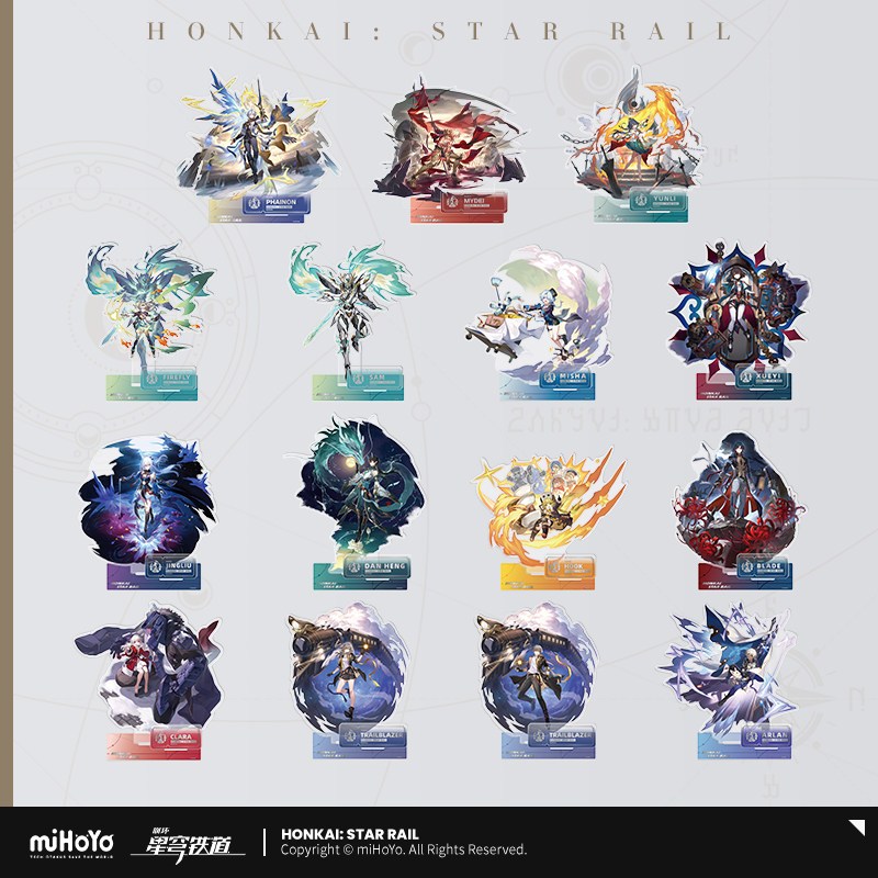 [ พร้อมส่ง / official ] Honkai Star Rail Standee - Destruction path ฮงไค สตาร์เรล สแตนดี้ ทำลายล้าง Mydei Phainon