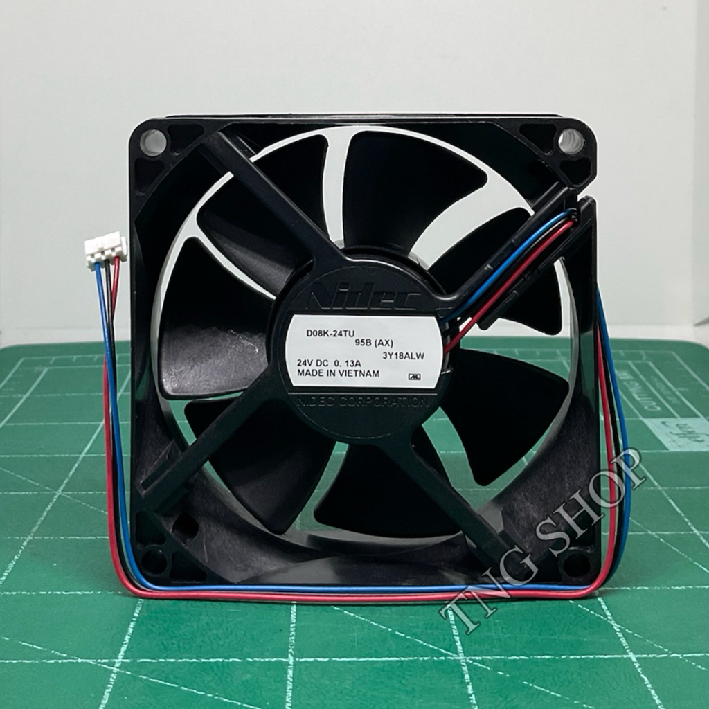 พัดลม 3นิ้ว (3“) 80x80x25 24VDC 0.13A D08K-24TU 3สาย พร้อมส่ง