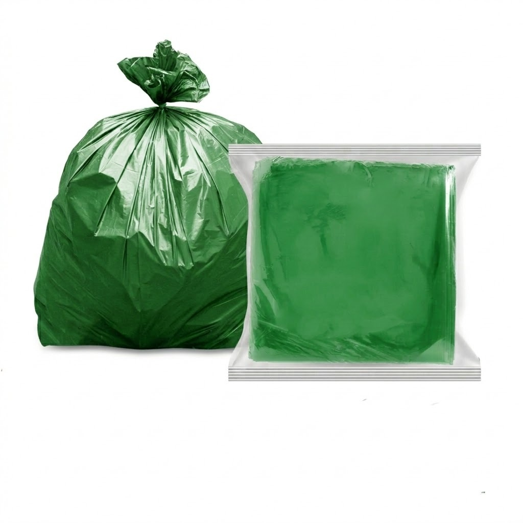 IQ Brand ถุงขยะสีเขียว (1KG / แพ็ค) มีครบทุกขนาด รุ่นขายดี แบบมาตรฐาน ใช้งานง่าย