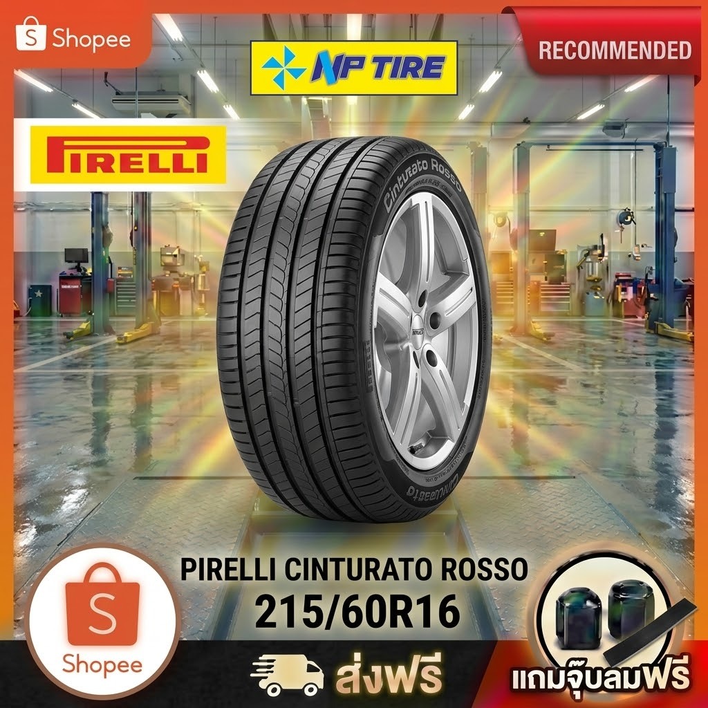 ยาง 215/60R16 PIRELLI CINTURATO ROSSO  ราคาต่อเส้น  ปี 2025