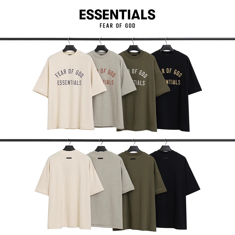New เสื้อยืด Fear Of God Essentials แท้Jersey Crewneck Tee (FW24) [Back to school Collection]