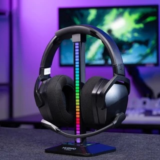 Hills ขาตั้งหูฟัง Headset Stand มีไฟ RBG 6 โหมด สวยงาม ใช้งานง่าย มีช่อง type-c สำหรับเสียบไฟ รุ่น X82 รับประกัน 2 ปี
