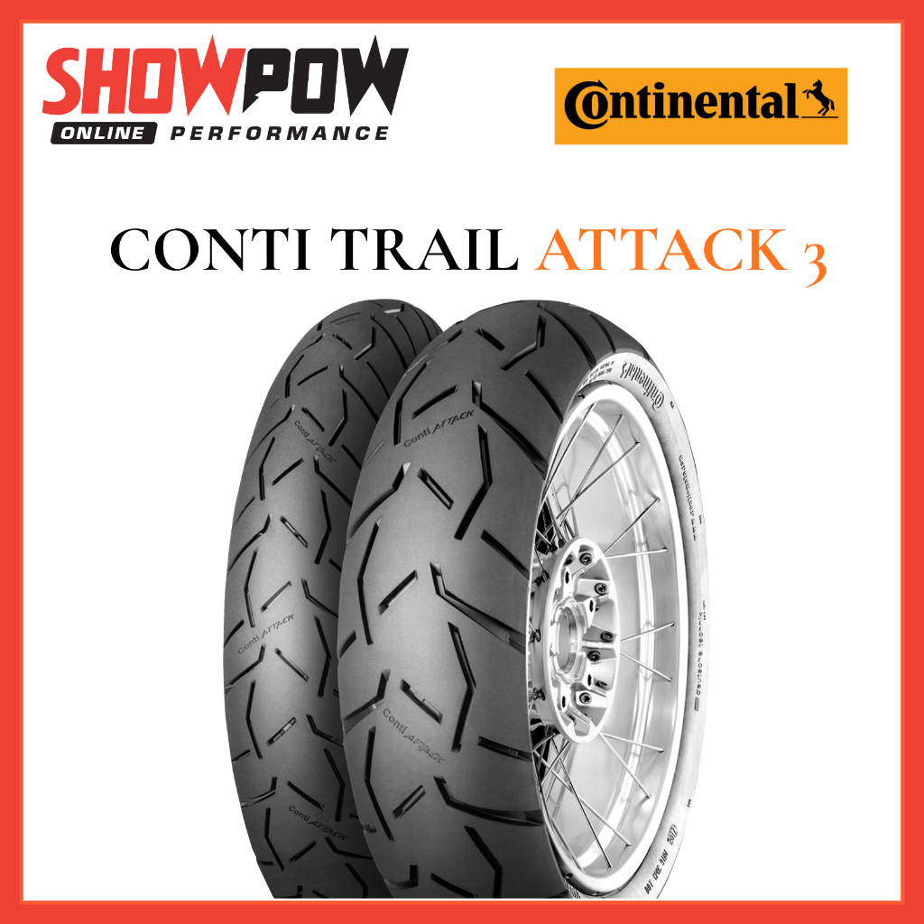 (พร้อมส่ง!) ยาง Continental CONTI TRAIL ATTACK 3 ขายเป็นคู่ ) ยางมอเตอร์ไซค์ ยางคอนติเนนทอล ยางคอนติ