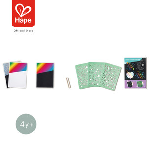 Hape - Oodles of Doodles Scratching        ชุดขูดสี สร้างศิลปะ และภาพพิมพ์ฉลุ        4Y+ รูปที่ 7