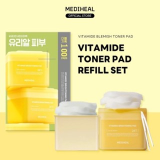 MEDIHEAL Vitamide Toner Pad (100 แผ่น) - แพดลดจุดด่างดำ โทนอ…