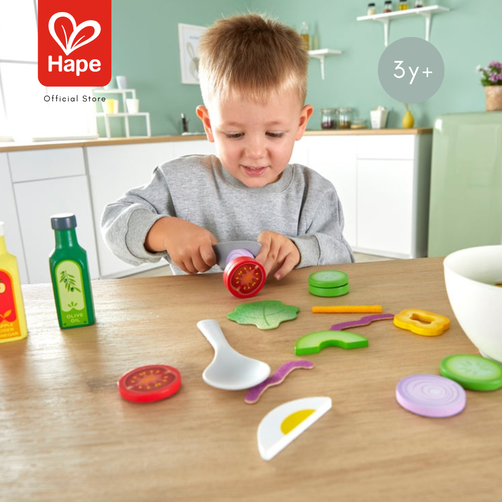 Hape Healthy Salad Playset	ชุดเซตจานสลัดผัก	3Y+ รูปที่ 4