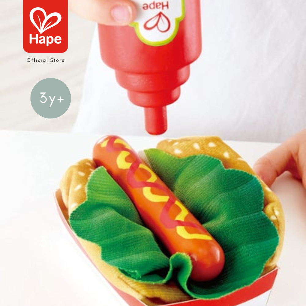 HAPE Fast Food Set	แฮมเบอร์เกอร์และฮอตด็อกซ์	3Y+ รูปที่ 3