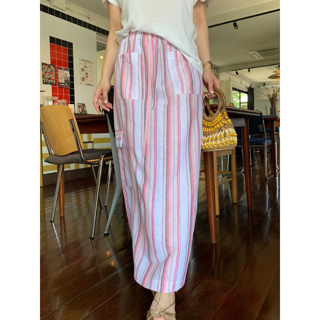 Charlotte irony | Linen Cargo Skirt เติมstockแล้วนะคะ