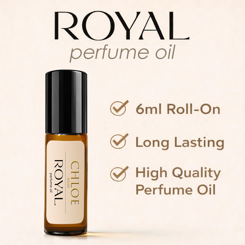 ROYAL Perfume Oil Roll On 6ml น้ำหอมออยล์ ติดทน หอมชัด Alcohol Free พกพาง่าย กลิ่นยอดนิยม