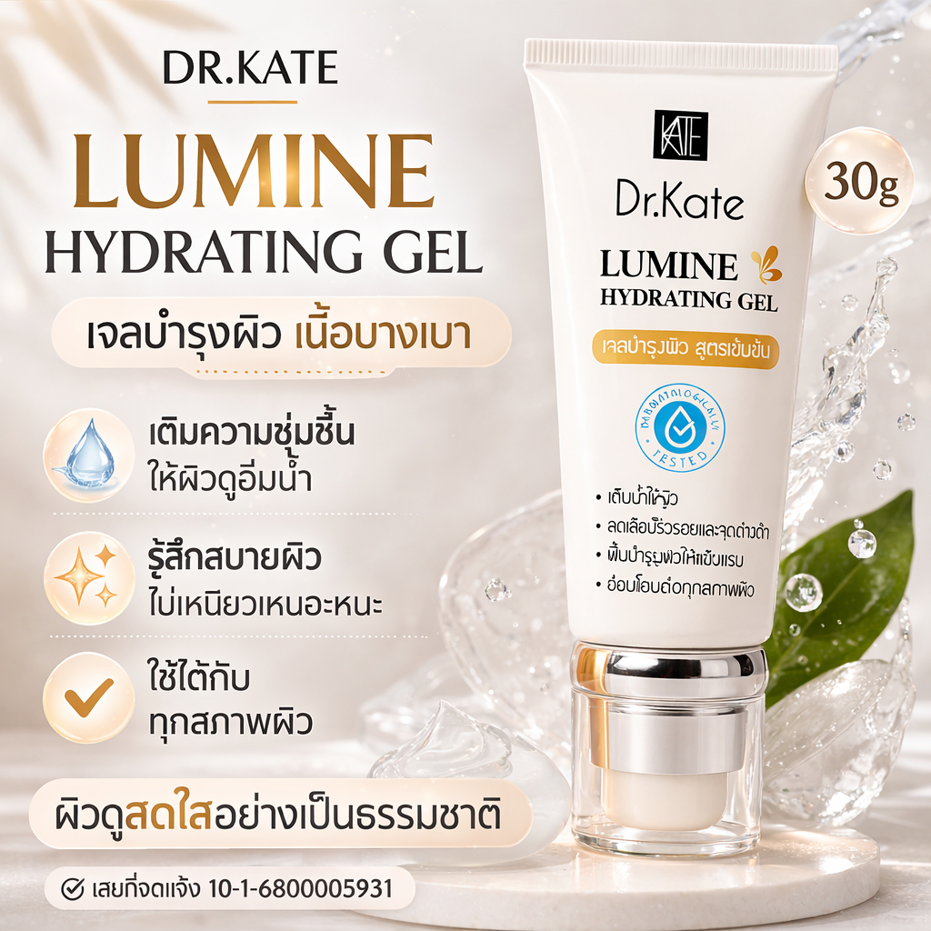 DR.KATE LUMINE Hydrating Gel เจลบำรุงผิวหน้า เติมความชุ่มชื้น