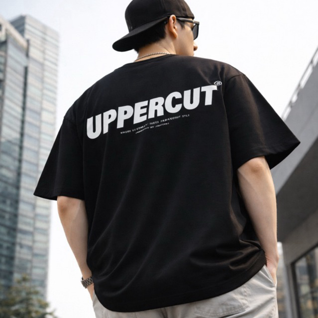 เสื้อยืด Streetwear Oversize ผู้ชาย สกรีนลาย U-016"มีเก็บเงินปลายทาง"