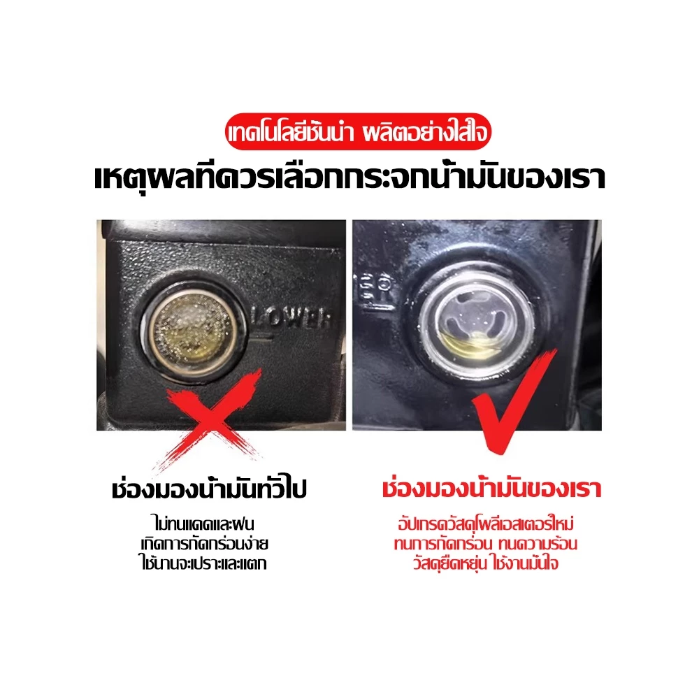 กระจกดูน้ำมันเบรกแต่งรถ 18MM PCX150 PCX160 Wave110 Wave125 thumbnail 5