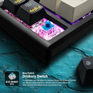 [ส่งฟรี] JEDEL WKL103 Mechanical Keyboard 67 Keys TH/EN มี Knob ปรับเสียง Red Switch ไฟRGB 22 โหมด Anti-Ghosting