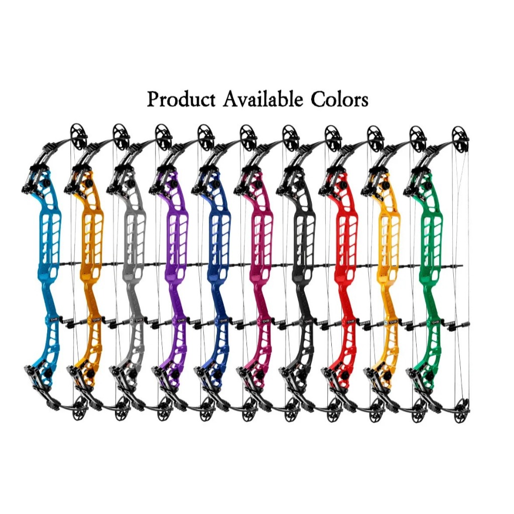 40" Axle-to-Axle Compound Bow, 315 FPS IBO, 6061-T6 Aluminum Riser, 30-70 lbs Draw Weight, Right Han
