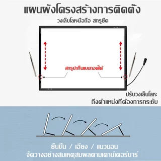 สามารถปรับมุมและความสว่างได้✅✅กรอบไฟเมนูอาหาร LED แบบดึงออก A4A3A2 เสียบใช้ได้ทันที ป้ายไฟ ป้ายเมนู ป้ายเมนูอาหาร