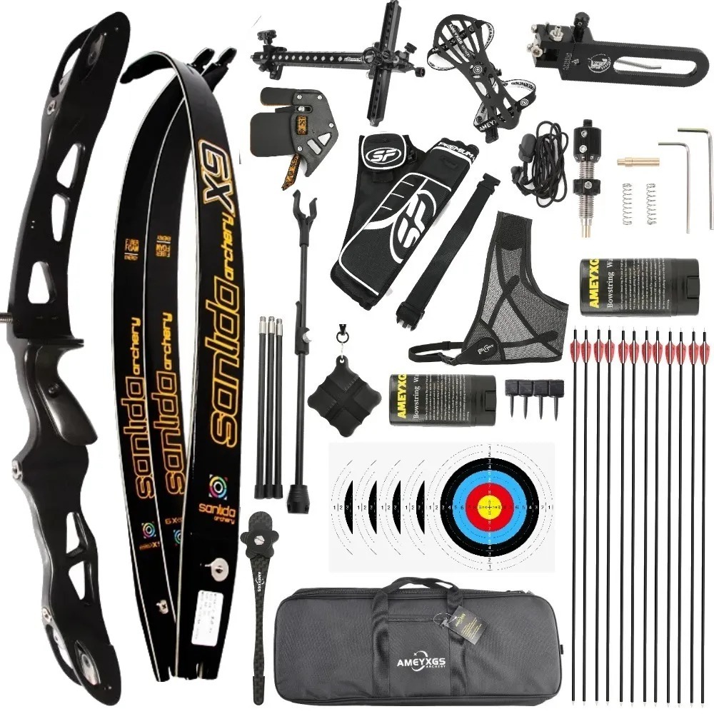 SANLIDA X9 Recurve Bow, Magnesium Alloy Riser, 14-56lbs, 68" Foam Core Limbs