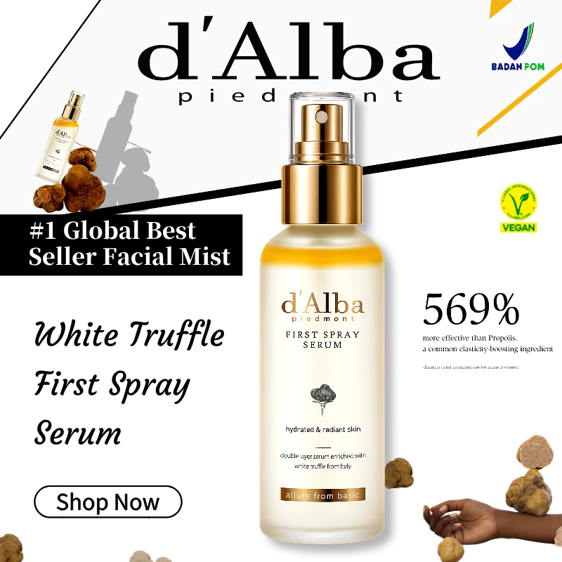 d'Alba White Truffle First Spray Serum 100ML ดัลบา ไวท์ ทรัฟเฟิล เฟิร์สสเปรย์เซรั่ม