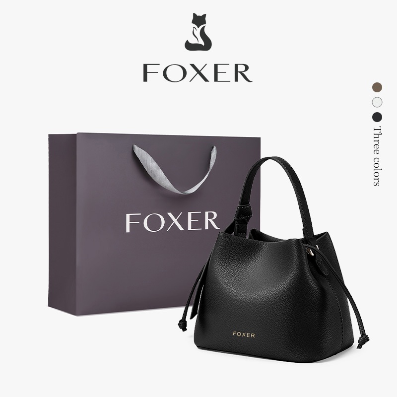 FOXER กระเปาถือรูปเกี๊ยวคลาสสิก ไม่เปลี่ยนรูป กระเป๋าสะพายข้าง กระเป๋าผู้หญิง ของขวัญผู้หญิง