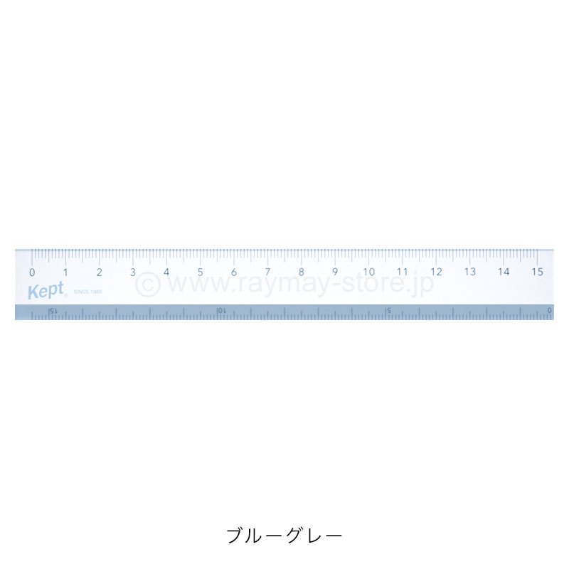 Raymay KEPT 0 at the edge Ruler 15cm (RKP5) / ไม้บรรทัด ขนาด 15ซม. แบรนด์ Raymay จากประเทศญี่ปุ่น