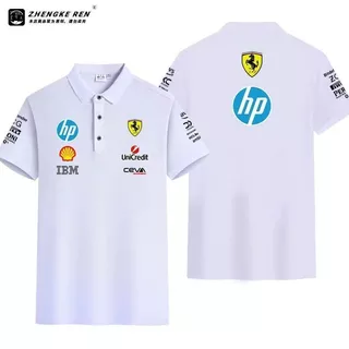 เสื้อโปโลแขนสั้นชุดแข่งรถ ปี 2026 สไตล์ Lelc เสื้อทีมแข่งแบบมีปก เสื้อผ้าฤดูร้อน ผ้าฝ้าย 100%