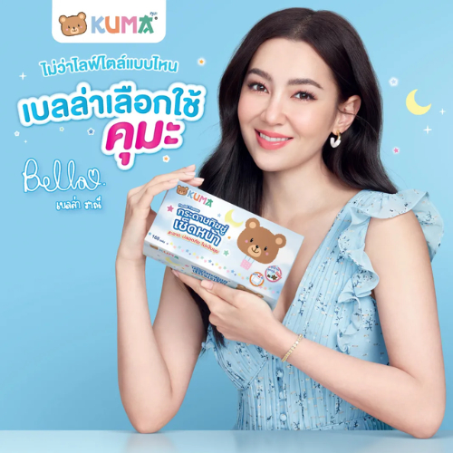 Kuma กระดาษทิชชู่ หนา 2 ชั้น นุ่มนวลทนทาน ทิชชู่เปียก รูปที่ 4