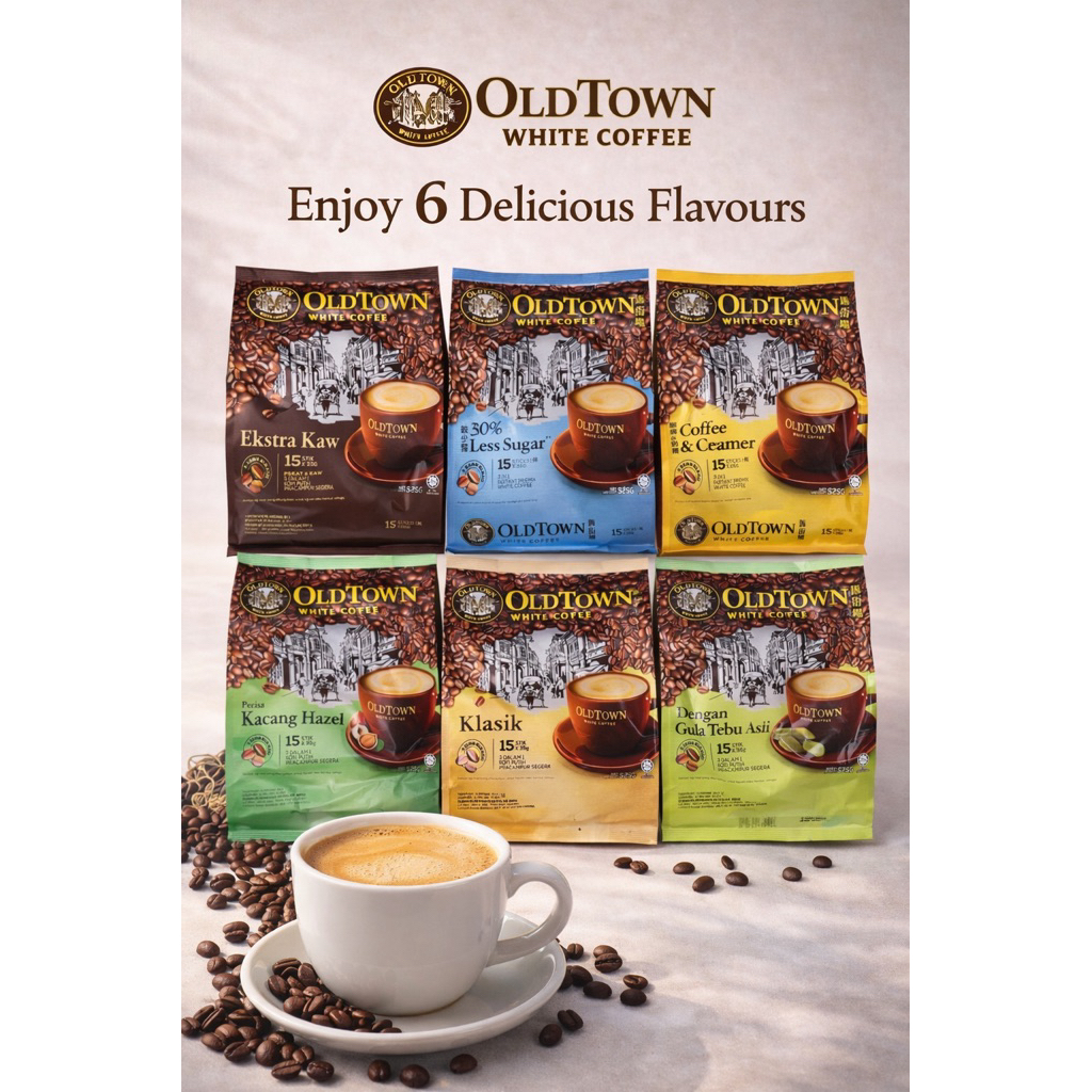 OldTown​ Old​ Town​ White​ Coffe กาแฟขาว / ชา OldTown Old Town White Coffee