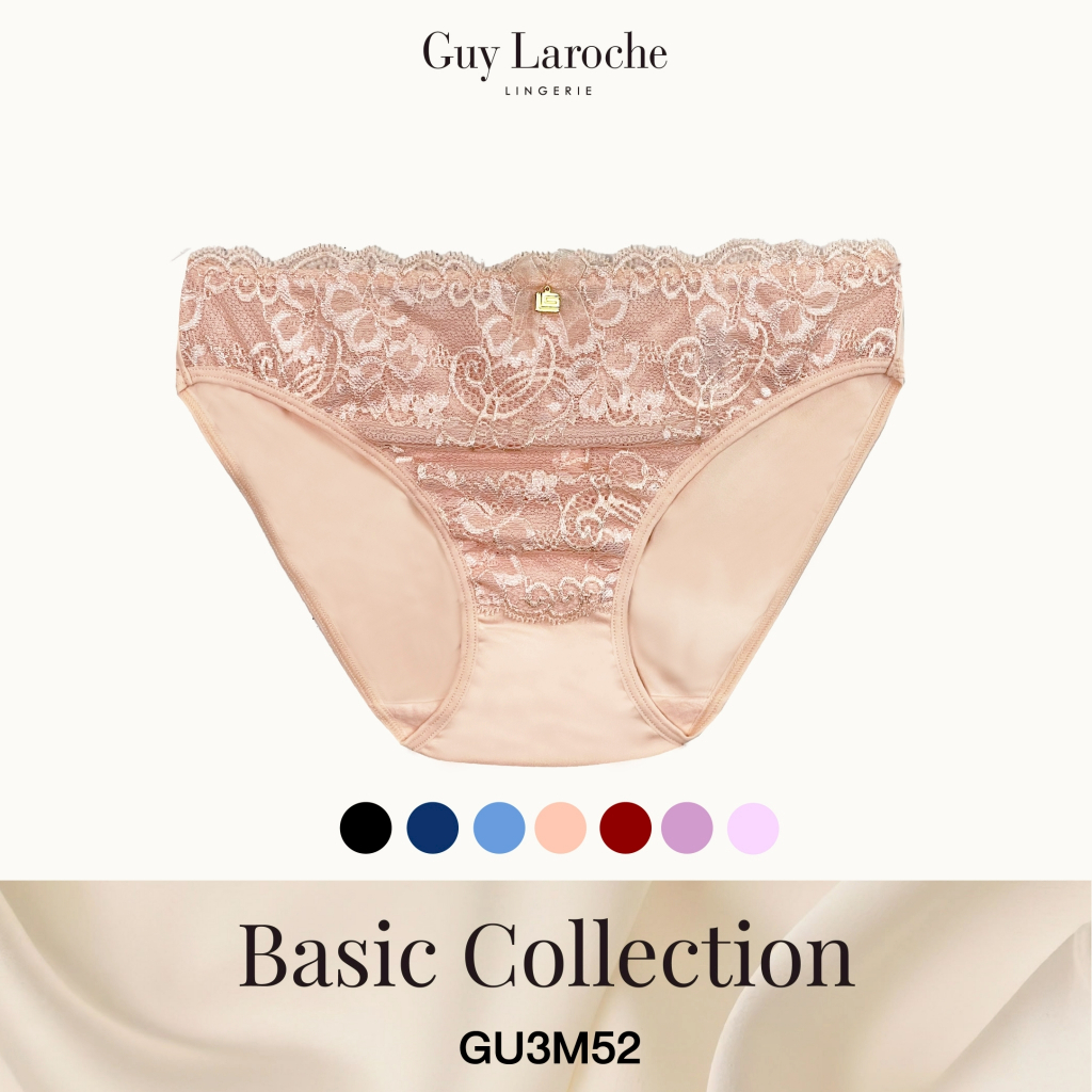 Guy Laroche Lingerie กีลาโรช กางเกงในลูกไม้ ทรงบิกินี่ Underwear Bikini GU3M52