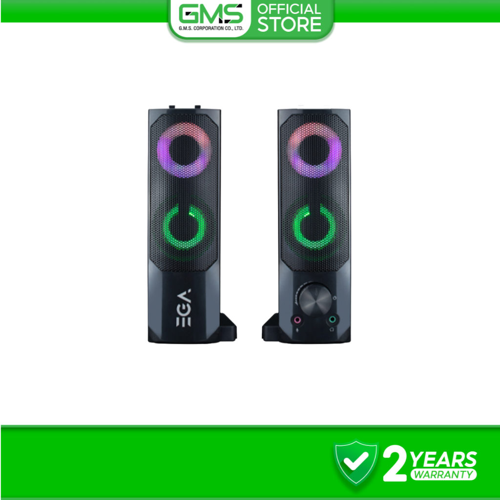 [สินค้ารับประกัน 2 ปี] EGA ลำโพงเกมมิ่ง TYPE S3 Speaker USB 7 LED Color Lighting ใช้งานง่าย