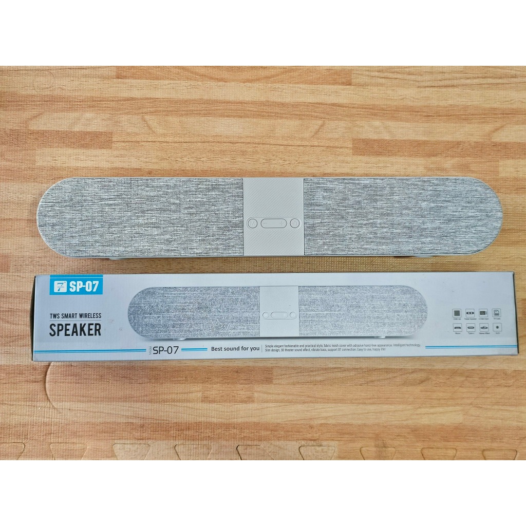 ลำโพงบลูทูธ Soundbar SP-07 | TWS Wireless Speaker เบสแน่น ต่อ Bluetooth / USB / TF / AUX ลำโพงคอม ลำ