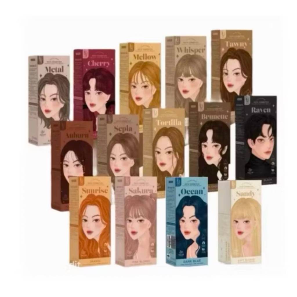 KOTA Color Cream สีย้อมผมออแกนิค ยาย้อมผม มี 9 เฉดสี 100 ml.