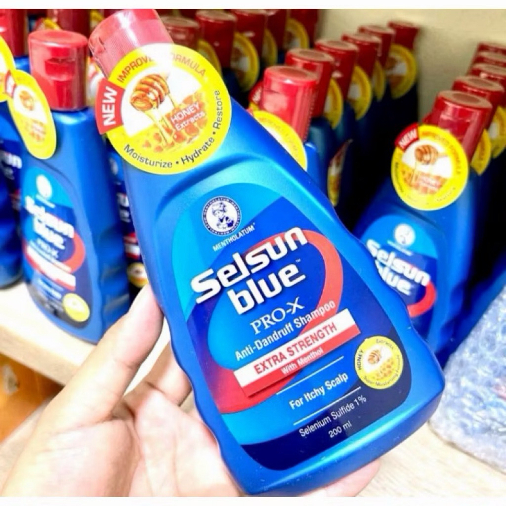 Selsun Blue Anti-Dandruff Shampoo 200ml เซลซั่น บลู แชมพูขจัดรังแค ดูแลปัญหาหนังศีรษะ