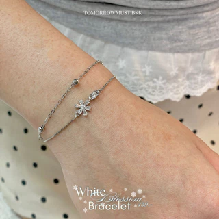 ❄️✨🌸 White Blossom Bracelet กำไลข้อมือ 🌸✨❄️ B008