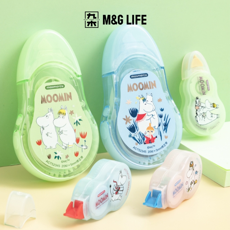 M&G LIFE x Moomin Correction Tape เทปลบคำผิดสีขาว ขนาด 20mx5mm. ยึดเกาะแน่น อุปกรณ์เครื่องเขียนสำหรับโรงเรียน