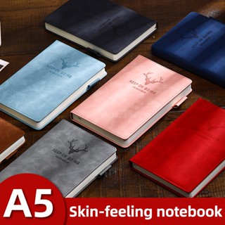 📝 สมุดปกหนัง A5 หนาพิเศษ 360 หน้า ปกแข็งแรง กระดาษไร้กรด ไม่…