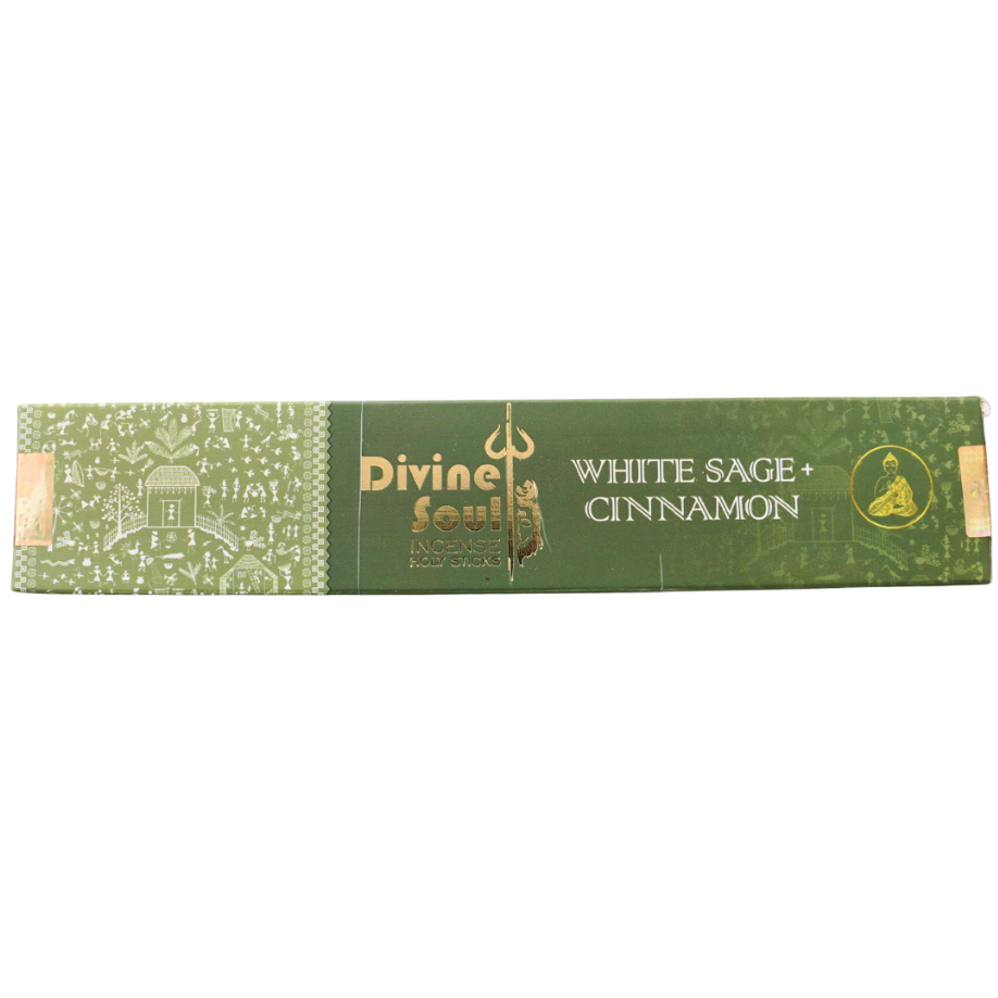 Divine Soul | White Sage + Cinnamon Incense Stick 15 grams