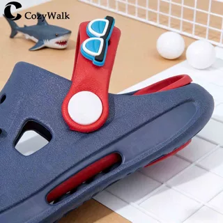 CozyWalk รองเท้าเด็ก 🦈 ลายฉลาม 3D วัสดุ EVA ใส่สบาย กันลื่น กันน้ำ มีสายรัดส้น พร้อมส่งในไทย