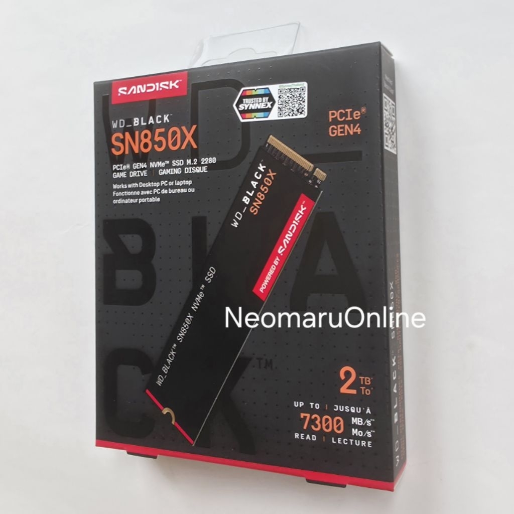 M.2 WD BLACK SN850X 2TB ของใหม่ มือ1 พร้อมส่ง