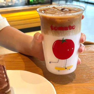แก้วน้ำดีไซน์ใหม่ ทรงสวย ลายน่ารัก วัสดุแก้ว ความจุใหญ่ 500 พร้อมส่งจากไทย