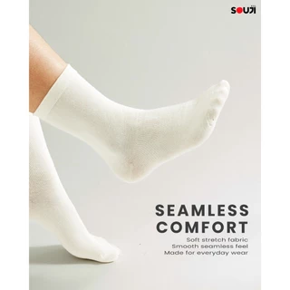 🔥 PACK 5 FREE 1🔥 ถุงเท้าไร้ตะเข็บ SOUJI SOCK รุ่น AIRFIT 🧦 ถุงเท้าเพื่อสุขภาพ ลดแรงกดทับ ⚡️พร้อมส่ง