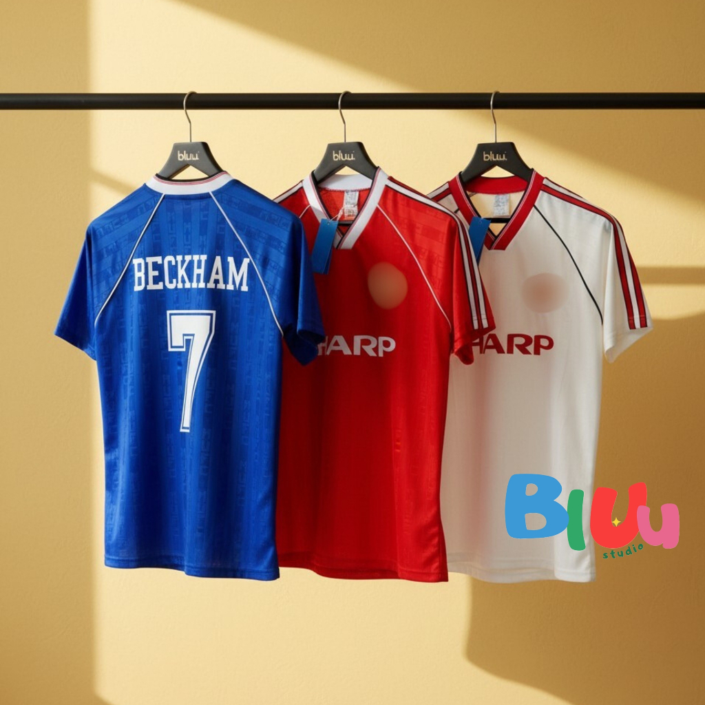 (พร้อมส่ง) เสื้อฟุตบอลย้อนยุค Retro แมuยู 3 สี ฤดูกาล 1988-89 (3A) โลโก้ปัก เพิ่มเบอร์ชื่อได้ทุกคน