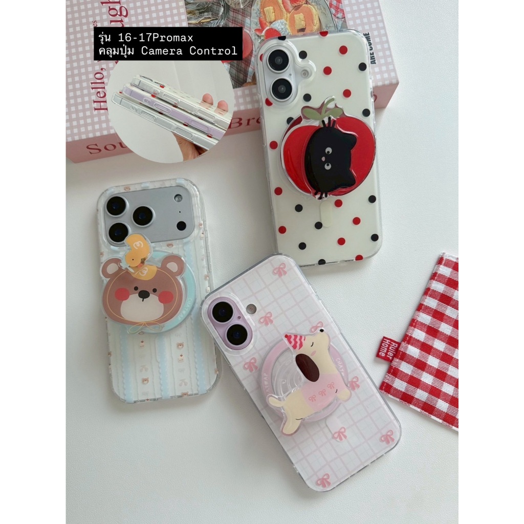 [i17] ส่งด่วน🛵3ลาย S1898 เคสลายพื้น+ไอริงms เคสไอโฟน ชาร์จไร้สาย มินิมอล สำหรับ Iphone 13-17Promax