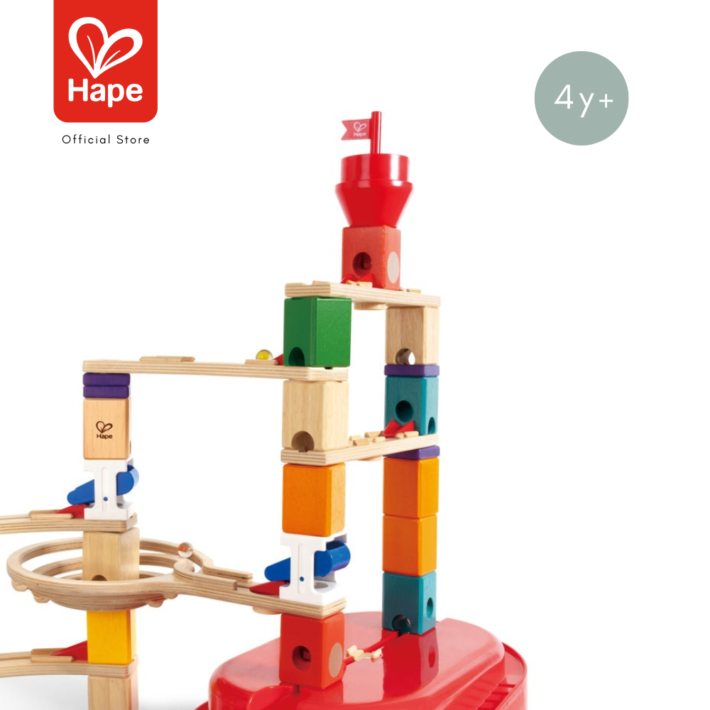 Hape - Quadrilla Stack Track Bucket Set        รางลูกแก้วพร้อมถังเก็บ        4Y+ รูปที่ 4